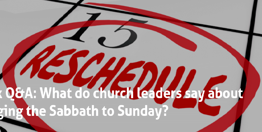 Changing the Sabbath to Sunday